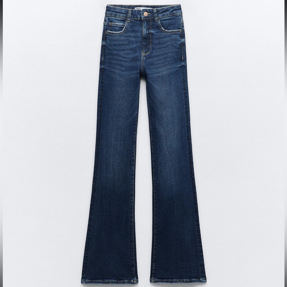 Zara HIGH-WAISTED FLARE JEANS Z1975